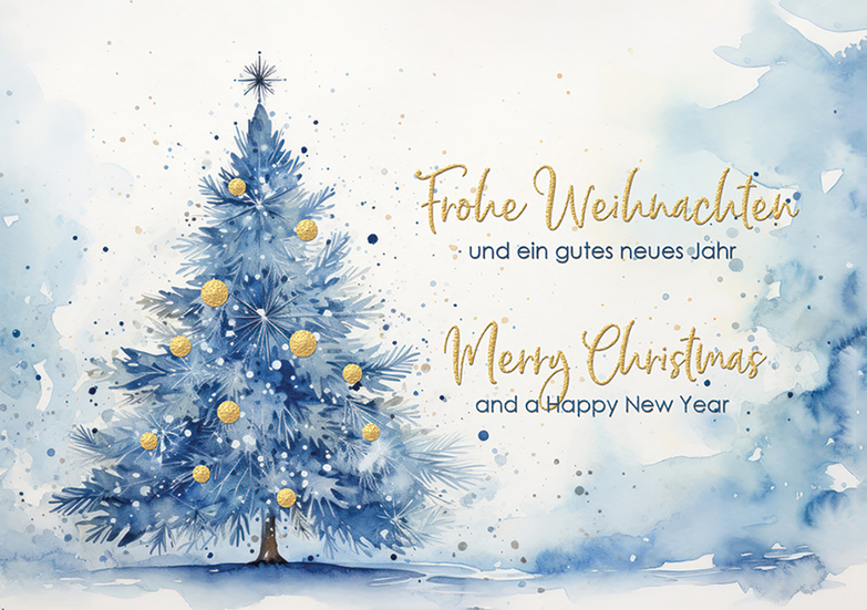 Weihnachtskarte: Christmas dreaming