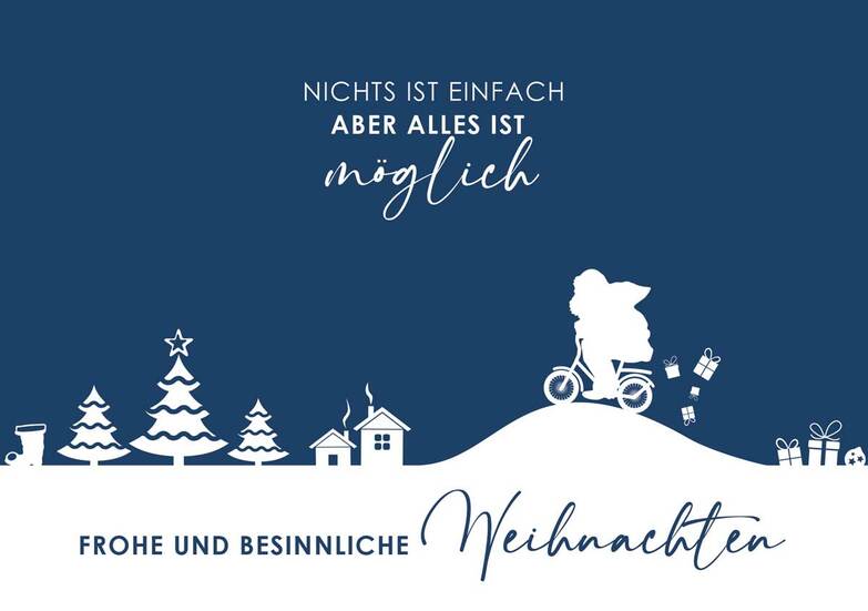 Weihnachtskarte: Alles ist möglich