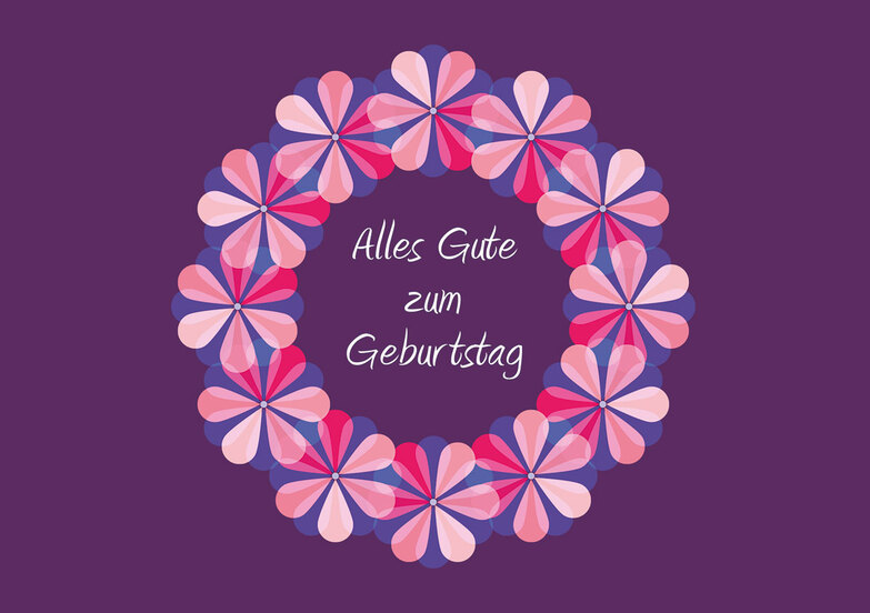 Grußkarte: Kranz