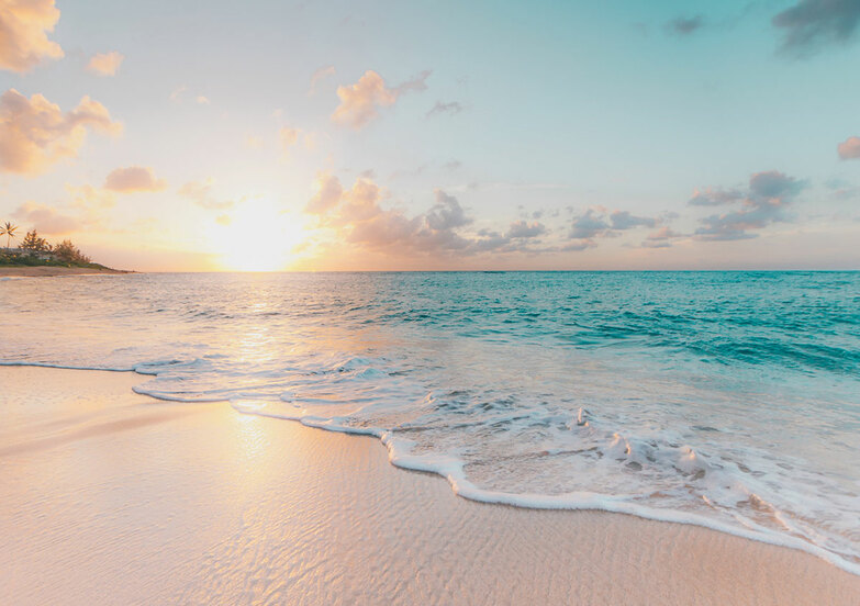 Grußkarte: Am Strand