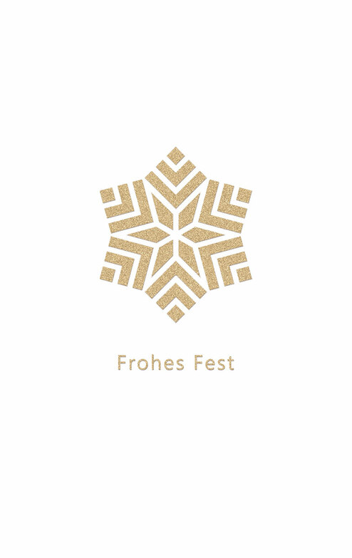 Weihnachtskarte: Just Gold